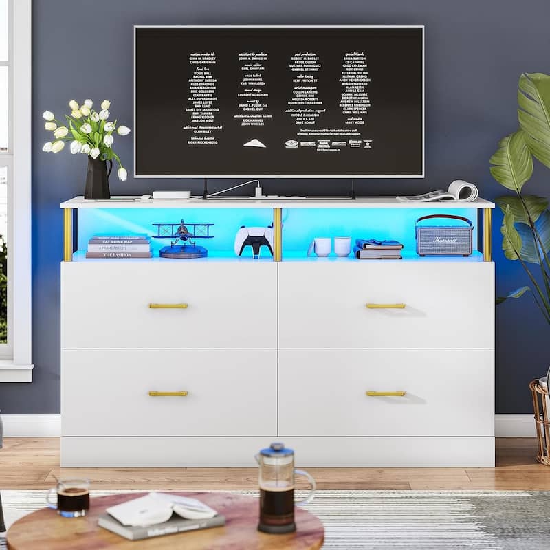 Dresser Bedroom Drawers Dressers Chests of Drawers Charging Station