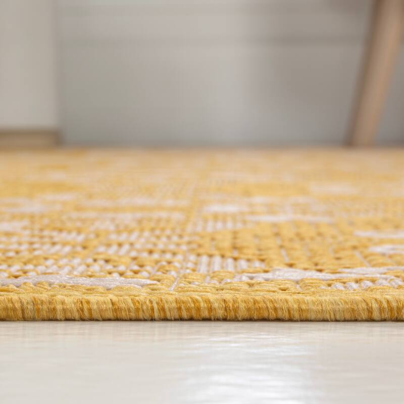 JONATHAN Y Maribel Traditional Mediterranean Tile Design Indoor/Outdoor Area Rug