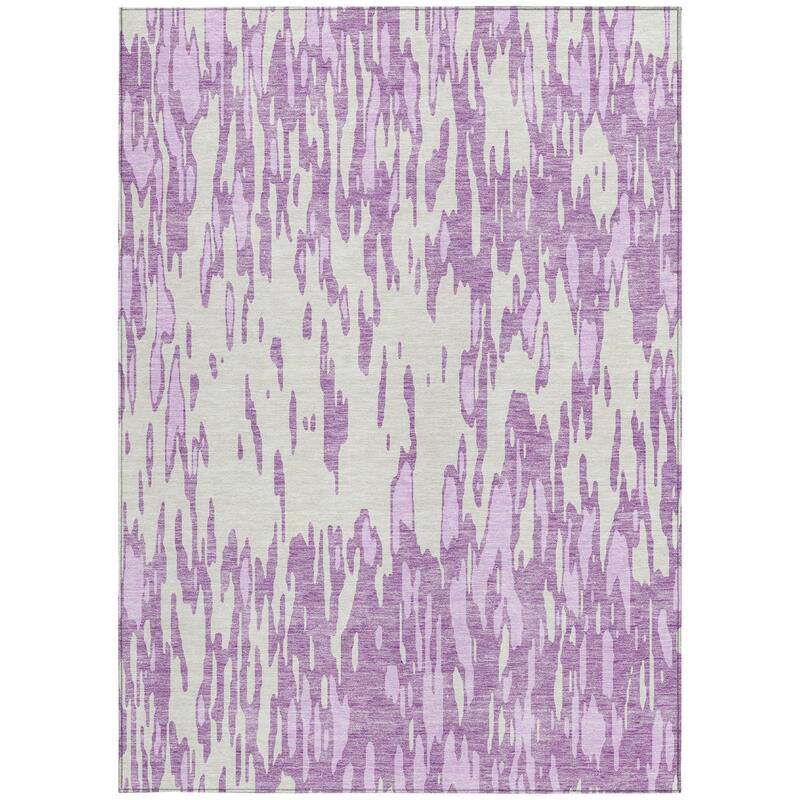 HomeRoots Abstract Transitional Rectangle Outdoor Rug