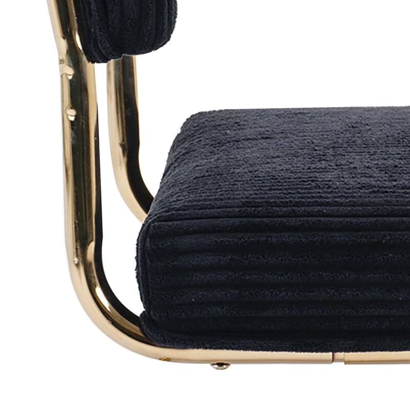 Contemporary Stylish Set of 2 Upholstered Dining Chairs with Non-Slip Foot Pads
