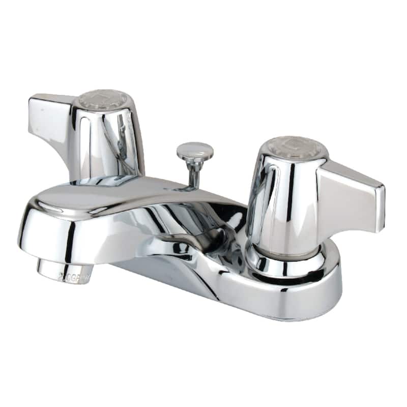 Kingston Brass Americana Centerset Bathroom Faucet with Brass Pop-Up - Polished Chrome