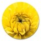 preview thumbnail 2 of 8, Designart 'Yellow Chrysanthemum Gold Flower' Oversized Traditional Wall CLock