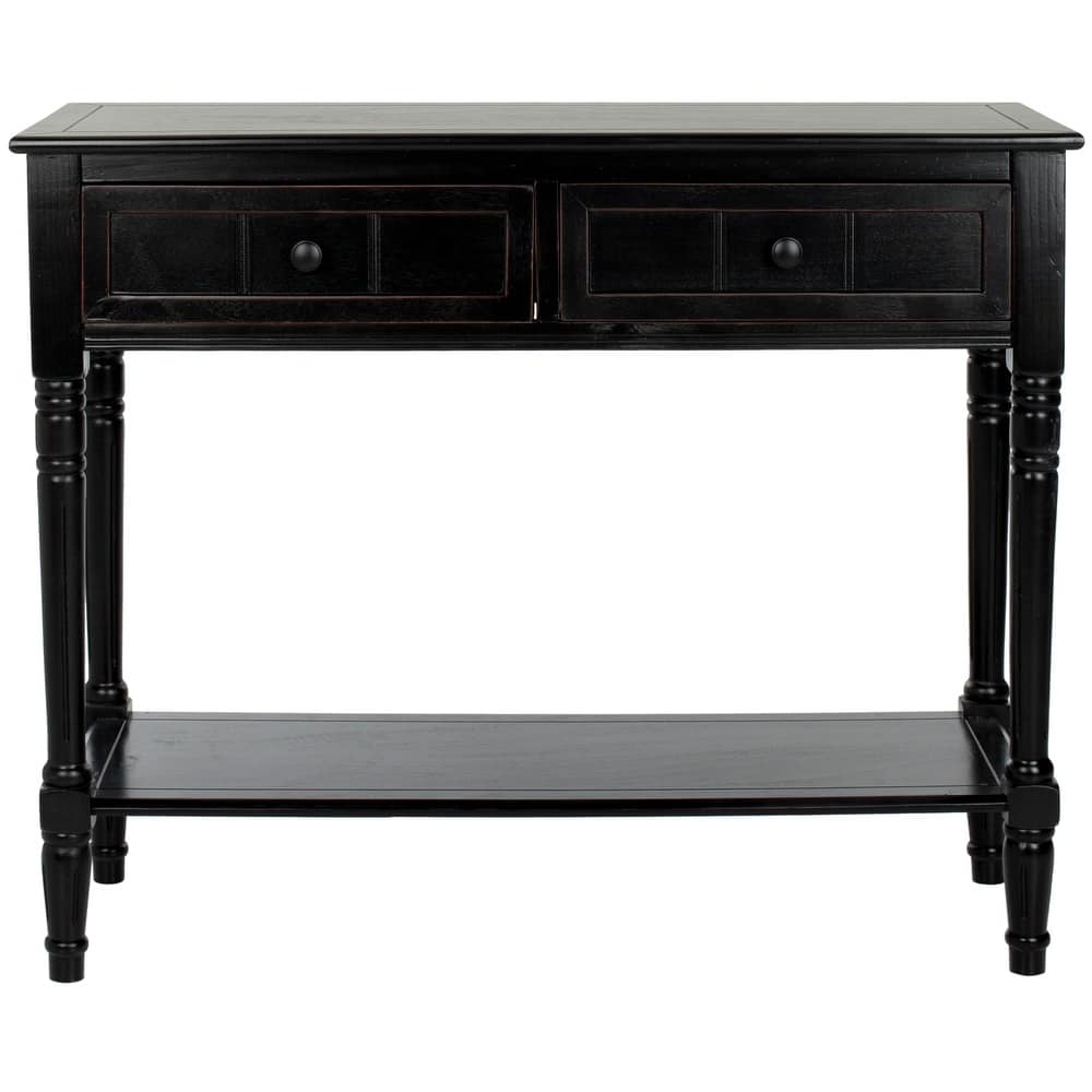 SAFAVIEH Camilla Grey 2-Drawer Console Table - 35.8" x 13.8" x 29.5" - 36"W x 14"D x 30"H