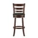 preview thumbnail 21 of 43, Verona Linen Ladder Back Swivel Bar Stool by iNSPIRE Q Classic