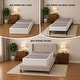 preview thumbnail 7 of 37, Onetan 8-Inch & 4-Inch Wooden Box Spring/Foundation Ideal for Mattress, No Assembly Needed, White.