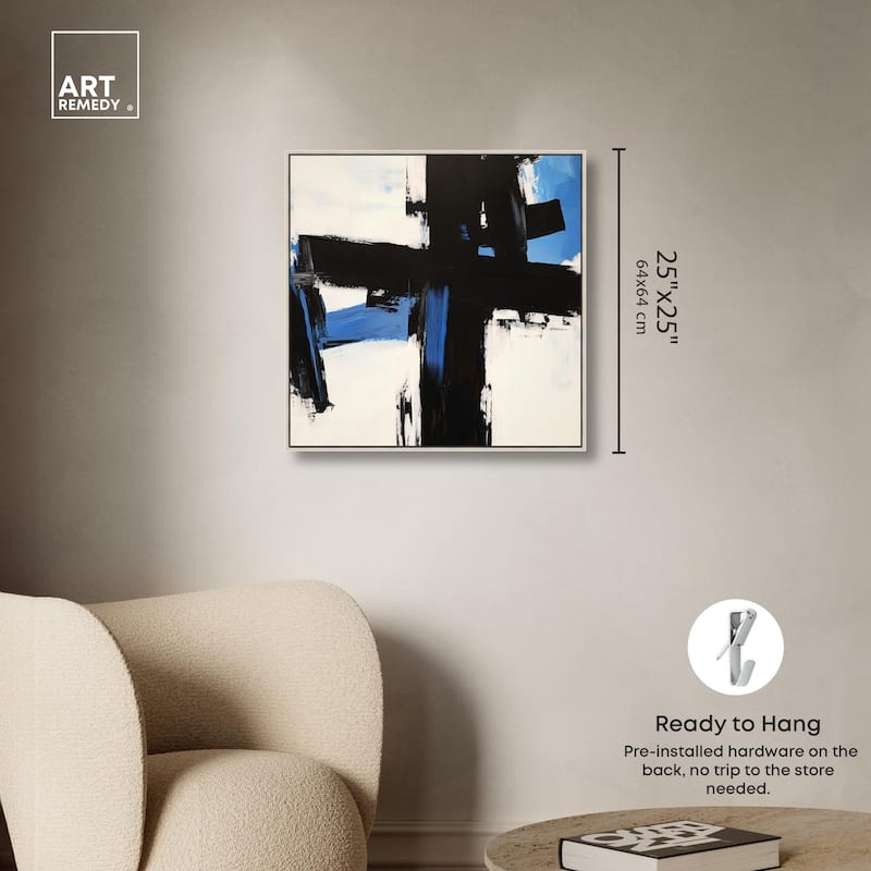 Blue Streak II Canvas by Art Remedy