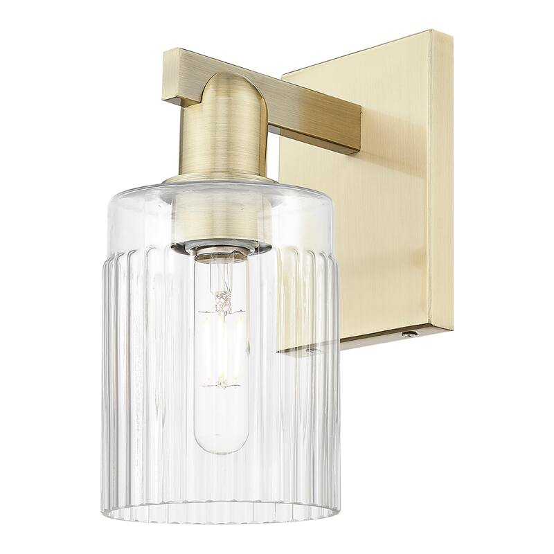 Innovations Lighting 716-1W-11-5 Hadley Sconce Hadley 11" Tall Wall - Antique Brass / Clear