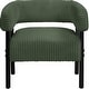preview thumbnail 9 of 7, Yaheetech Corduroy Accent Chair with Solid Wood Legs for Living Room, Bedroom