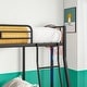 preview thumbnail 4 of 8, Full Size Bunk Bed with Ladder and Guardrail, Heavy Duty Metal Bunk Bed Frame, Noise Free Frames for Bedroom Dorm