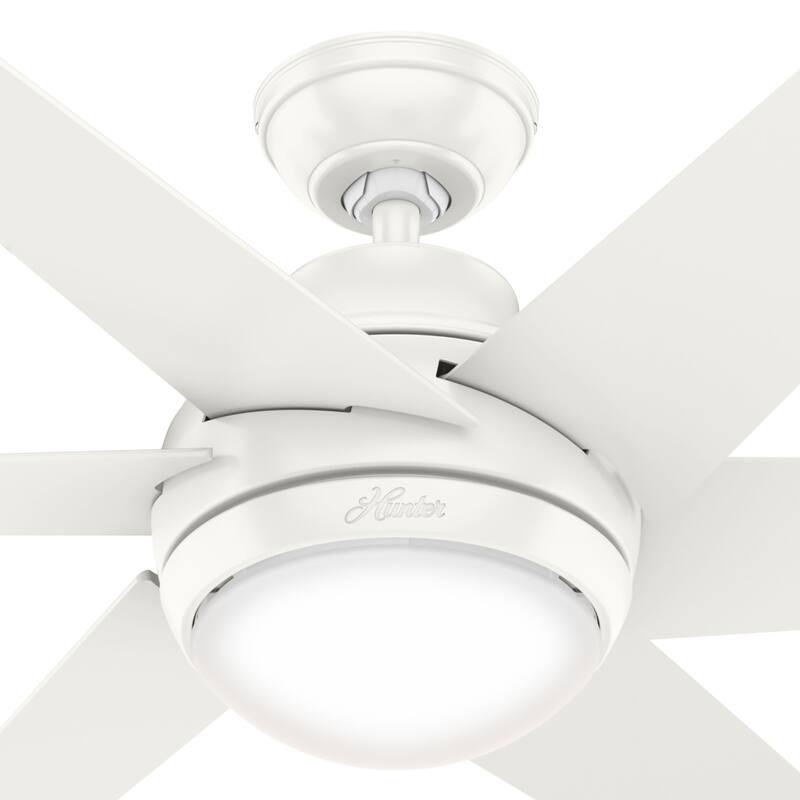 Hunter 52" Sotto Ceiling Fan with Integrated LED Light and Handheld Remote