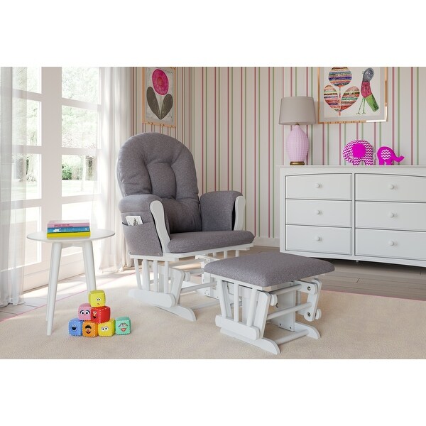 storkcraft premium hoop glider and ottoman
