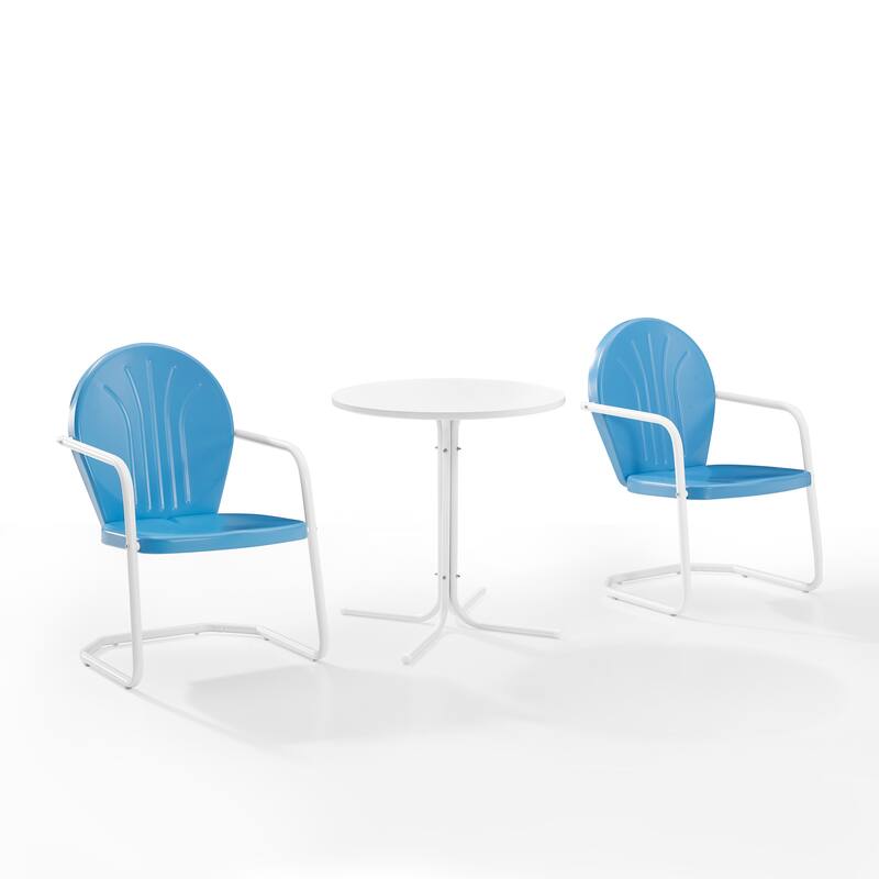 Crosley Griffith 3Pc Outdoor Bistro Set - 112 W x 36 D x 33.25 H
