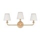 preview thumbnail 2 of 10, Minerva 24'' Wide 3-Light Vanity Light