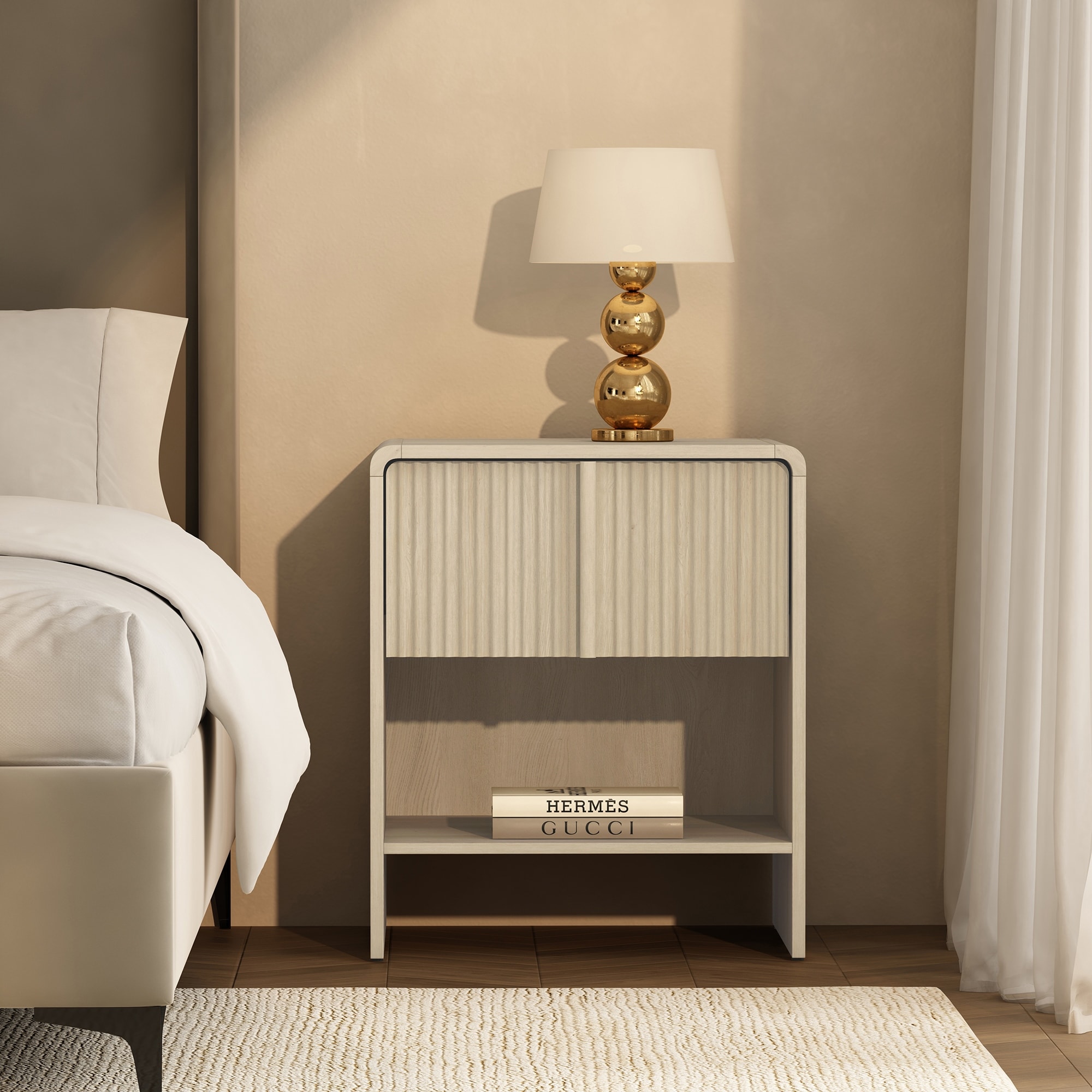 Manhattan Comfort Novara 22" Nightstand (1-Drawer)