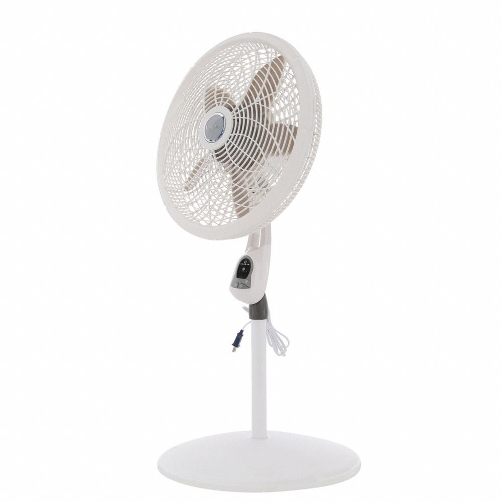 18 In. Stand Fan With Remote, White