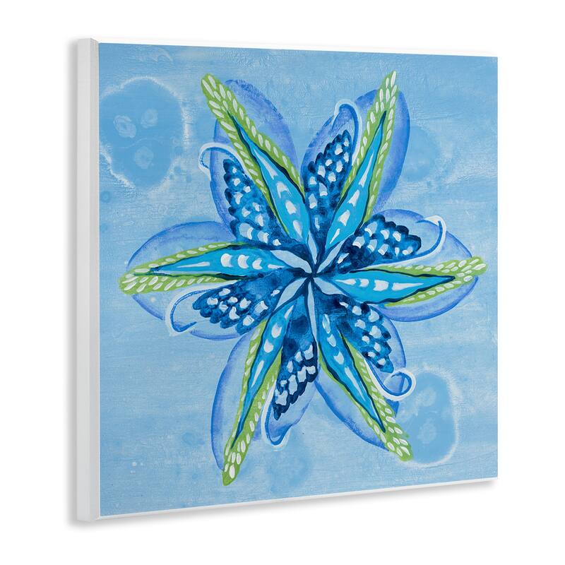Stupell Star Shaped Abstract Flower Wall Plaque Art Design By Liz Jardine