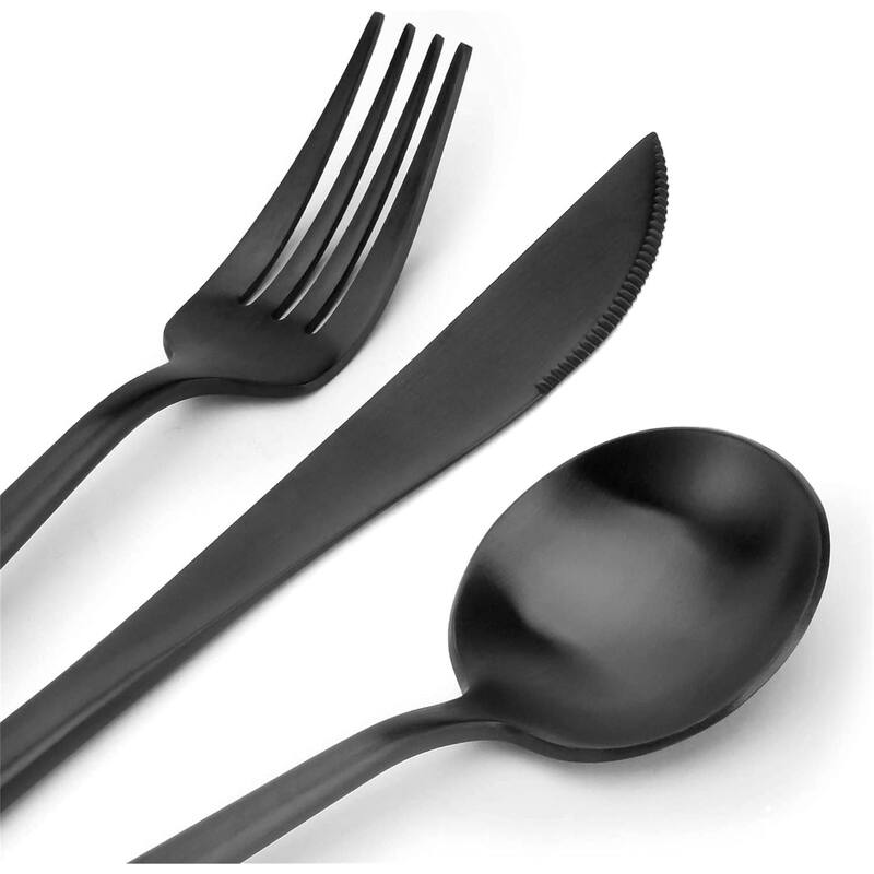 30-Piece Stainless Steel Satin Finish Flatware Set - 10.2*2.9inch