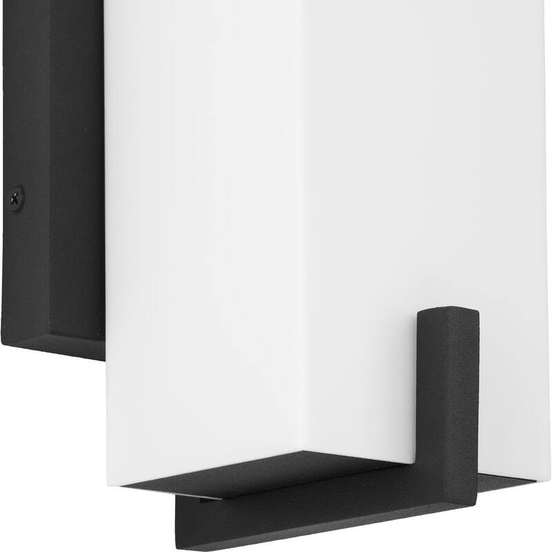Antrim Collection One-Light Black Modern Small Outdoor Wall Lantern - 5.25 in x 5 in x 12.5 in