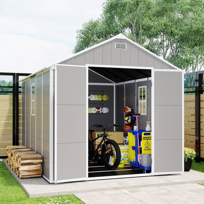 7.5x10.3FT Outdoor Resin Storage Shed
