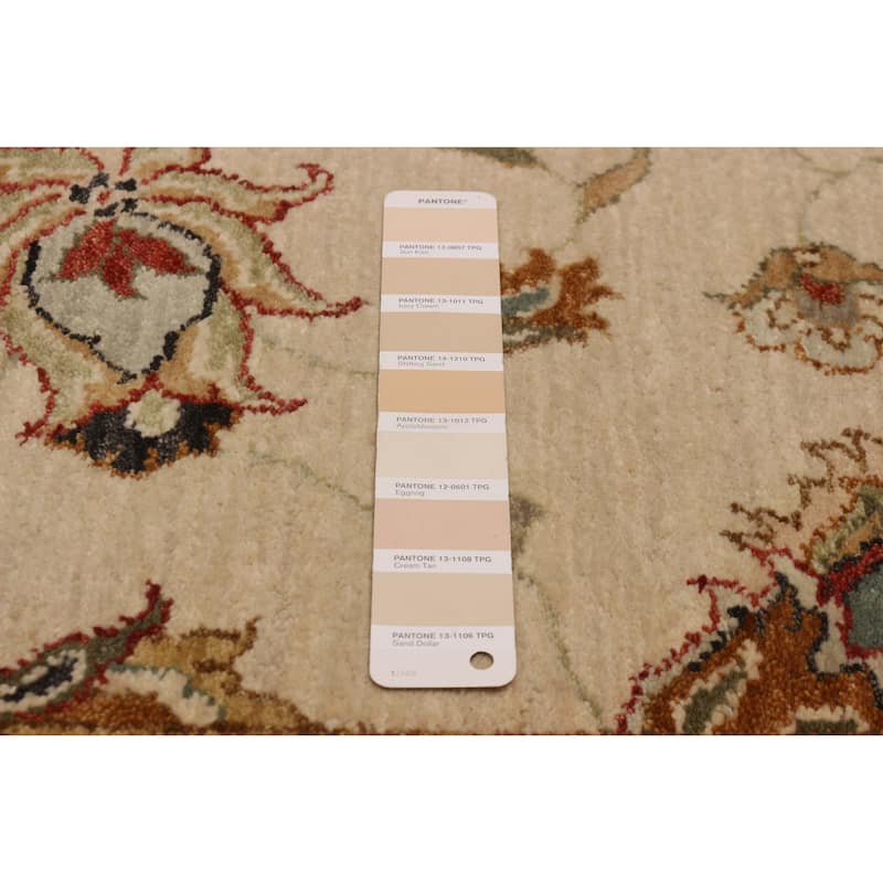 ECARPETGALLERY Hand-knotted Jamshidpour Cream Wool Rug - 5' 2" x 7' 1"