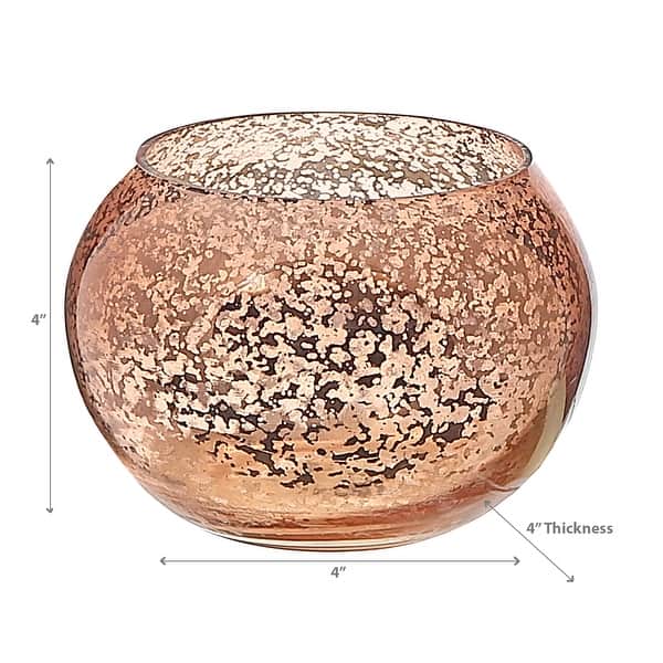 Mercury Curved Tealight Holder Bronze - Set of 2