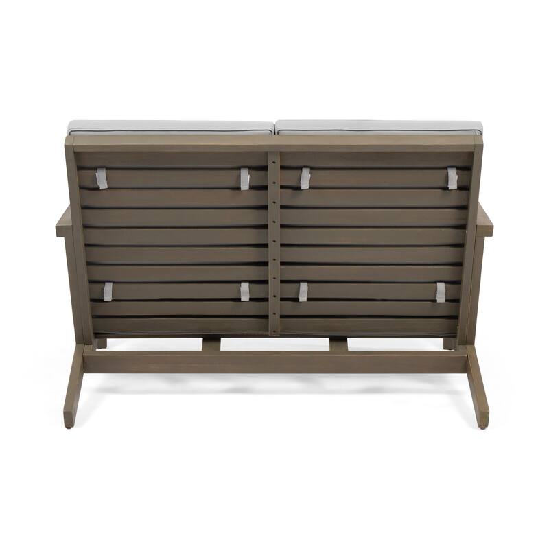 Leah Outdoor 4 Seater Chat Set with Cushions by Christopher Knight Home