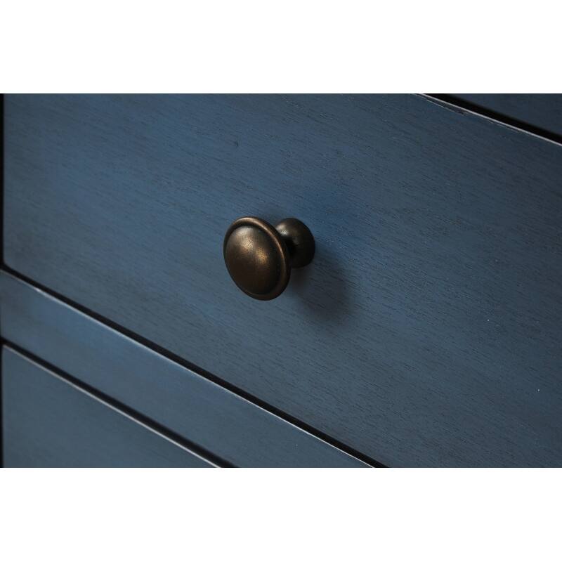 Farmhouse Sideboard with Glass Cabinets & Drawers - Rustic Console Table for Dining Room & Living Room