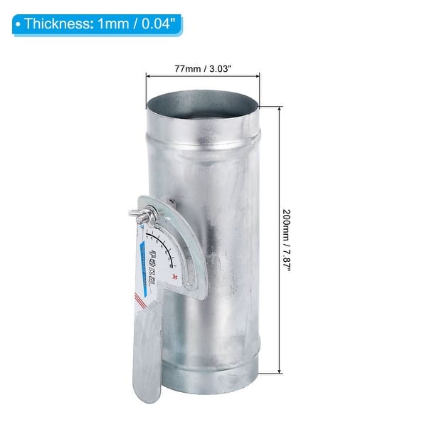 HVAC Duct Manual Volume Damper, Adjustment Backdraft Damper Control