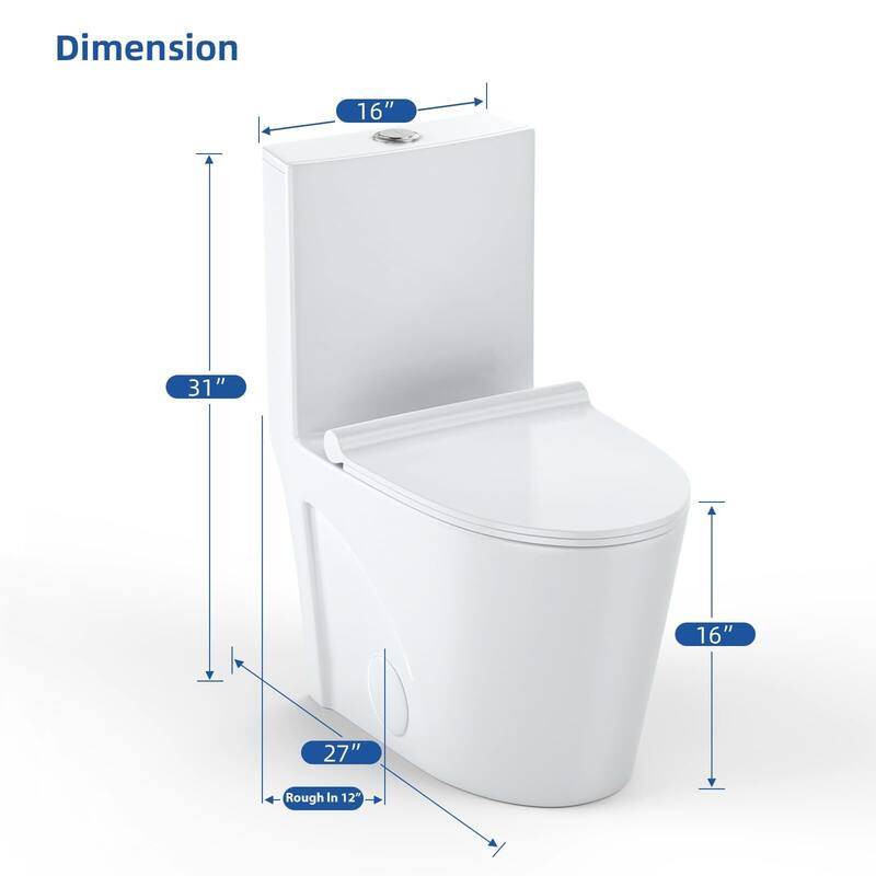 Elongated Toilet for Bathrooms - One toilet 2173