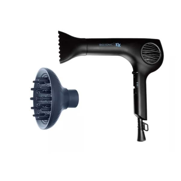 BIO IONIC 10x Ultralight Speed Dryer With Diffuser Attachment
