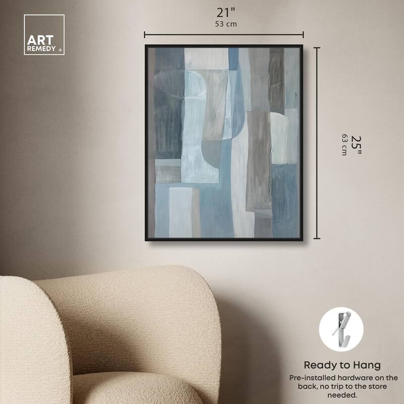 Tessellated Tones III Canvas by Art Remedy