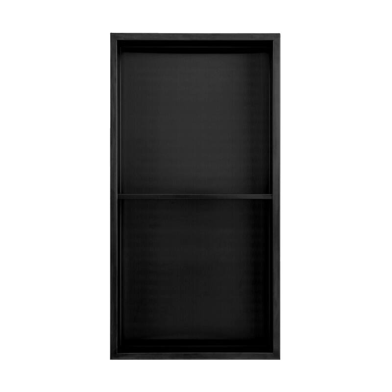 Swiss Madison SM-DWN00 Voltaire 24" x 12" x 4" Stainless Steel Shower - Matte Black