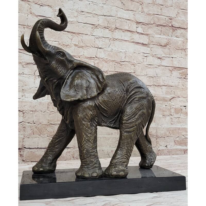 Sculpture Collectible Bronze Decor Vienna Imitative Elephant Bronze Statue Austrian Statue