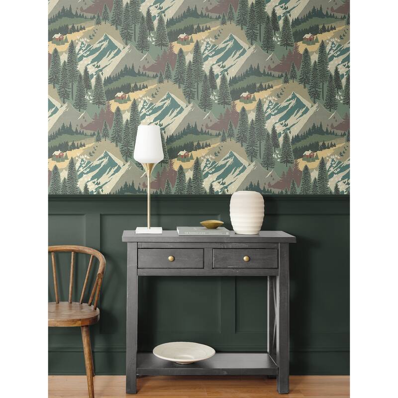 Seabrook Designs Estes Rolling Hills Unpasted Wallpaper