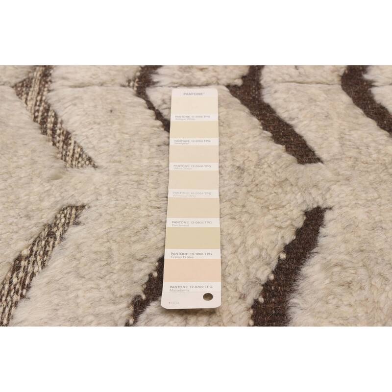 ECARPETGALLERY Hand-knotted Tangier Ivory Wool Rug - 8'5 x 11'7