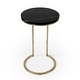 preview thumbnail 3 of 6, Butler Shounderia Black Marble Accent Table