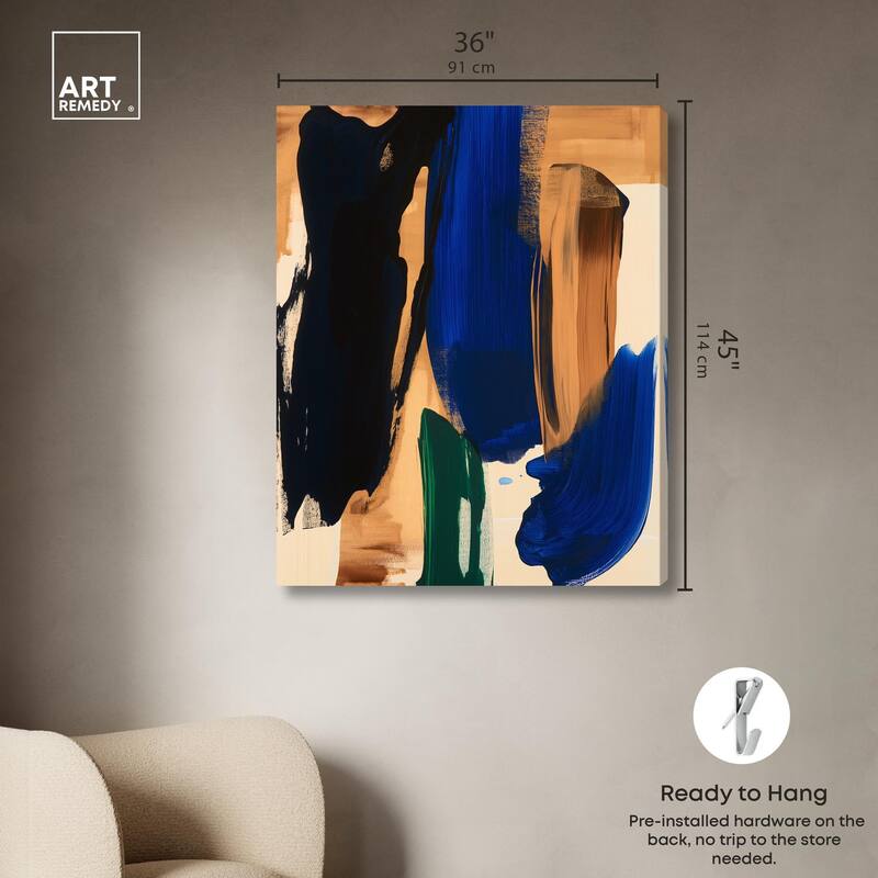 Ochre Odyssey Canvas by Art Remedy, Gallery Wrapped