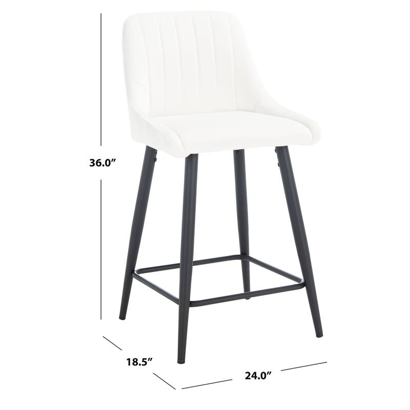 SAFAVIEH Gusta 24-inch Counter Stool - 24" x 18.5" x 36" - 24Wx19Dx26H