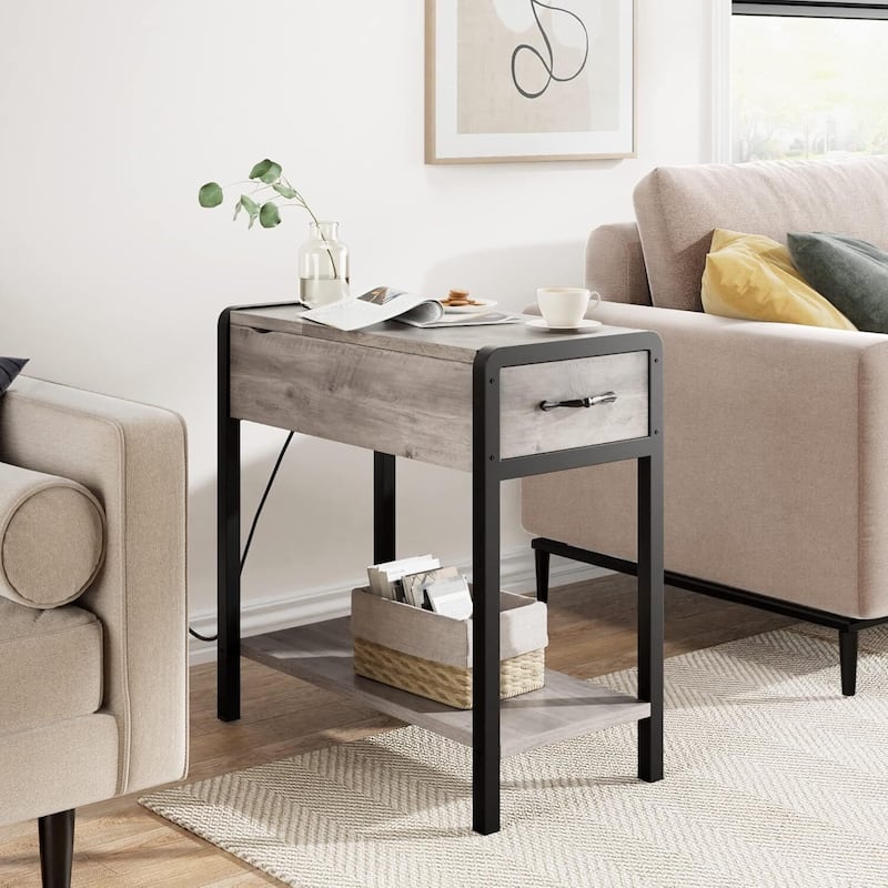 IDEALHOUSE Charging Station End Table