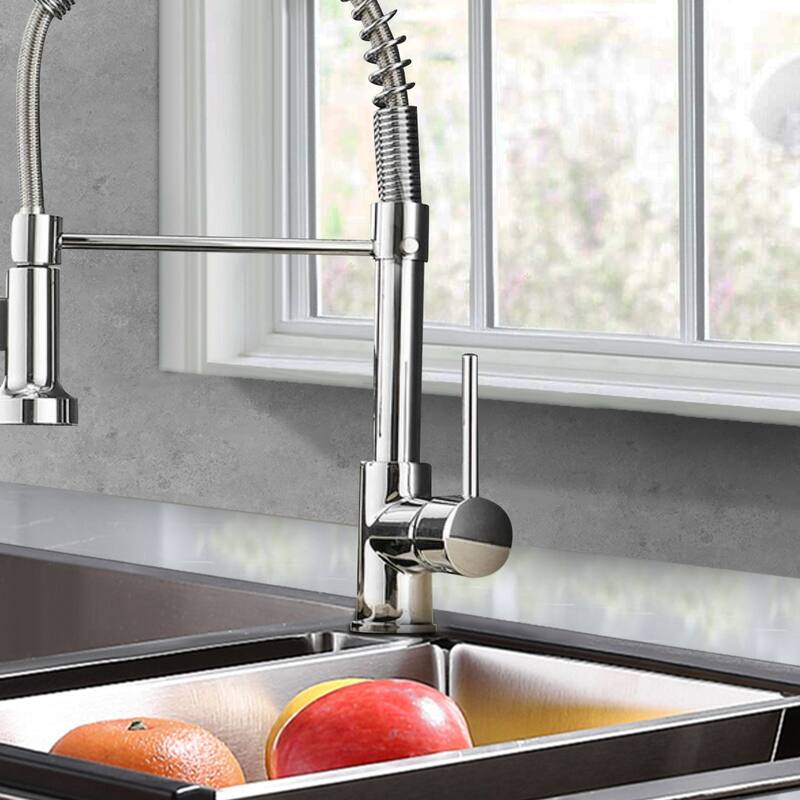 Topcraft Pulldown Spray Single Handle Kitchen Faucet