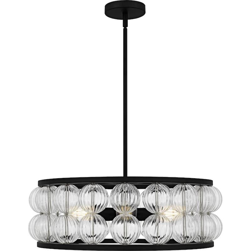 Terrarock 5-Light Matte Black Pendant