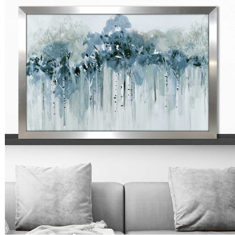 "Blue Birch Morning" by Susan Jill Print on Acrylic