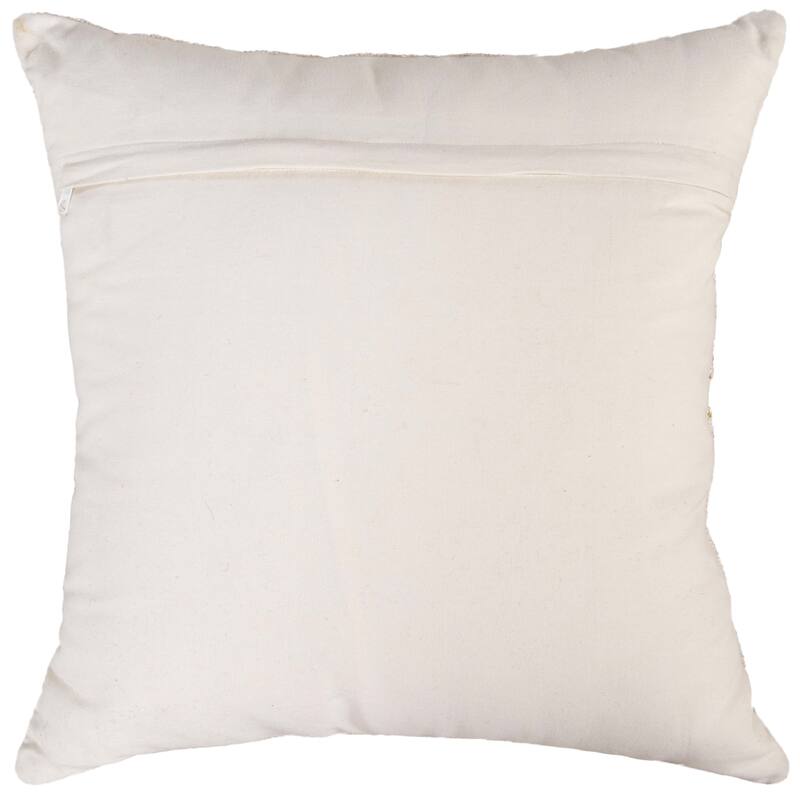 Rizzy Home Tucked Snowflake Holiday Throw Pillow
