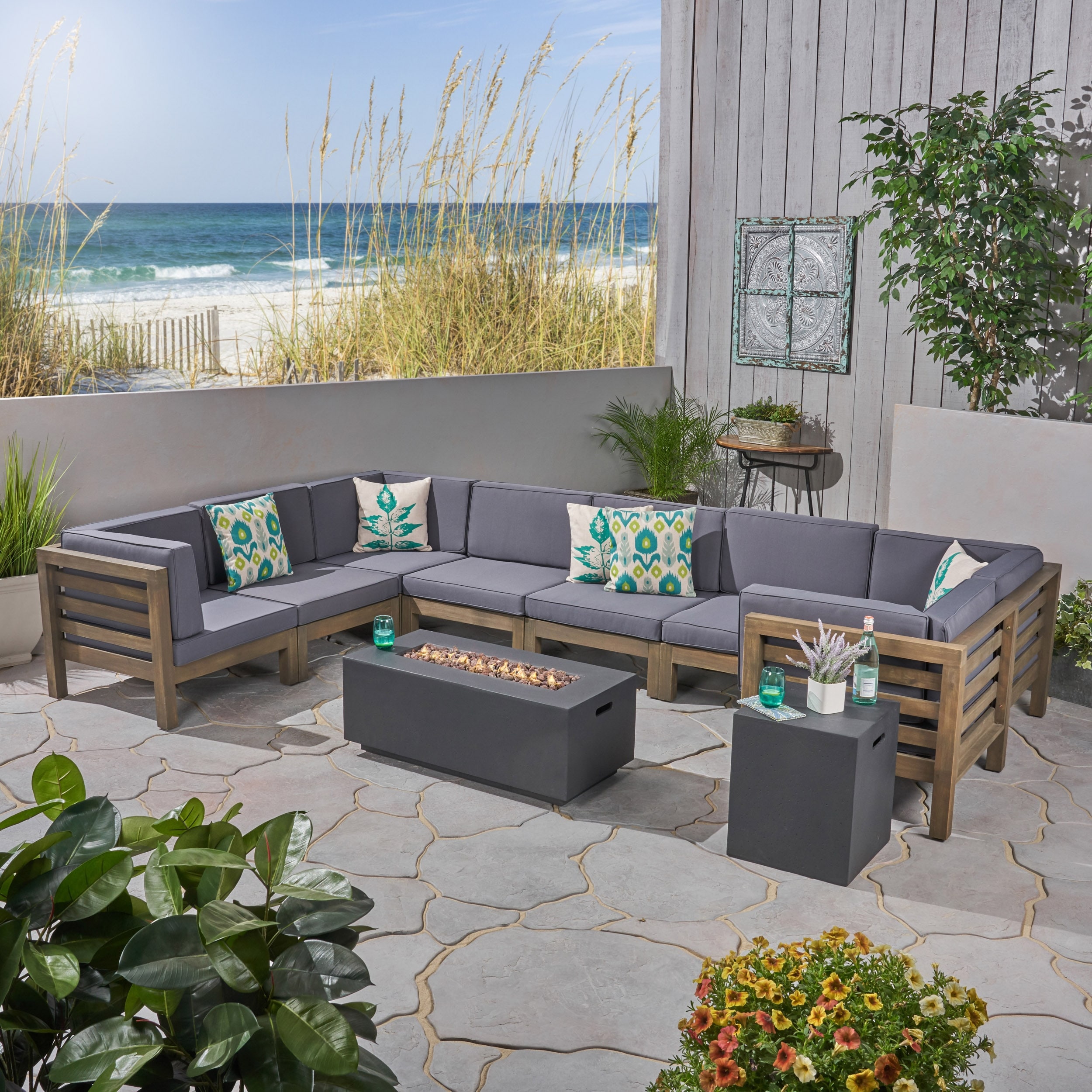 U shaped patio sectional best sale