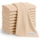 preview thumbnail 31 of 73, Baby Burp Cloths Set, Large 6-Layer, 100% Cotton Comfy Cubs Cream 10P