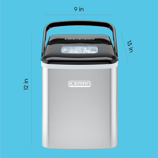 Iceman Dual-Size Ice Machine, 6 Mins per Batch, Two Ice Cube Size
