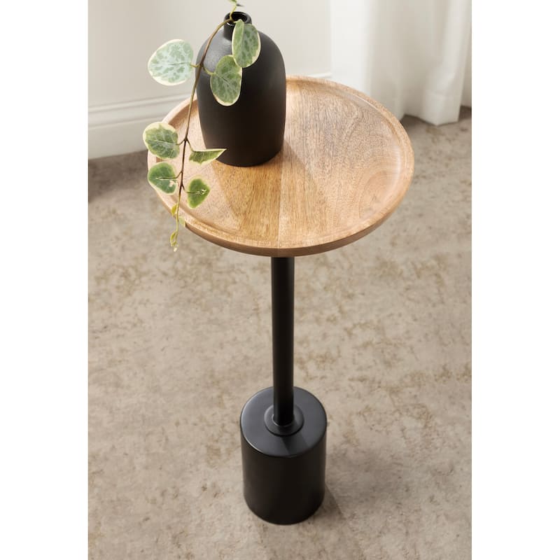Kate and Laurel Xyler Wood and Metal Drink Table