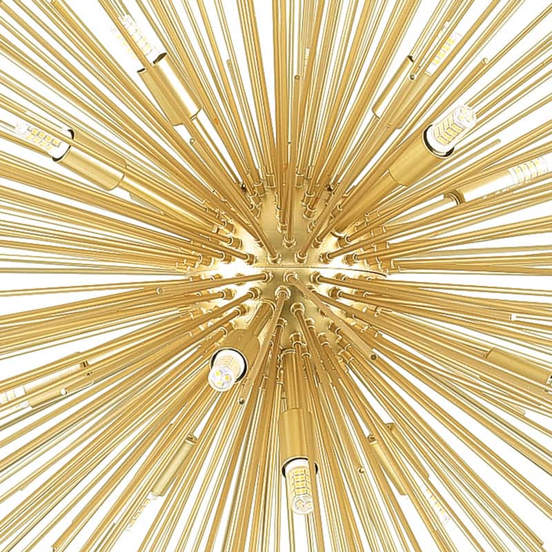 Savannah 14 Light 40in Gold Leaf Chandelier - Gold Leaf