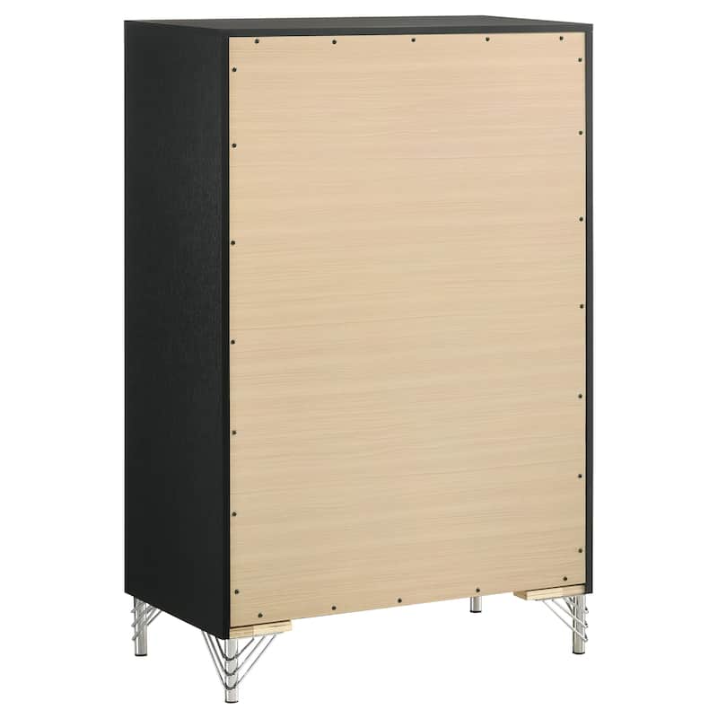 Lucia Bedroom Set Grey and Black