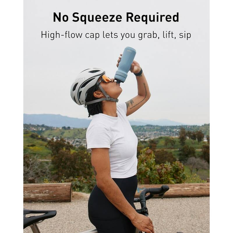 22oz Podium Steel Double-Wall Insulated Bike Water Bottle, Pacific